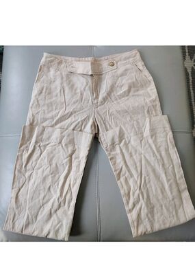 Women's Love Tree Linen Blend Pants Beige Size Large
